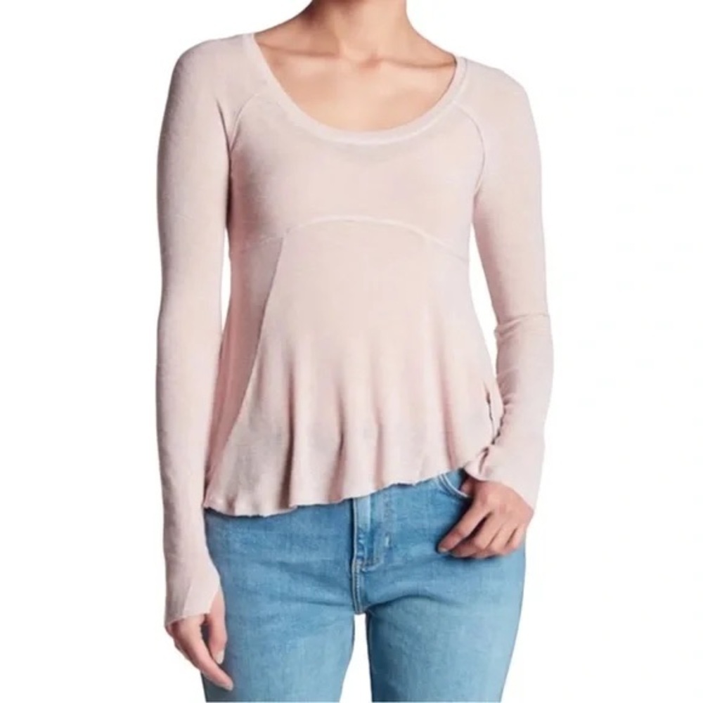 Free People Intimately Super Scoop Top Ballet Pink Size Medium